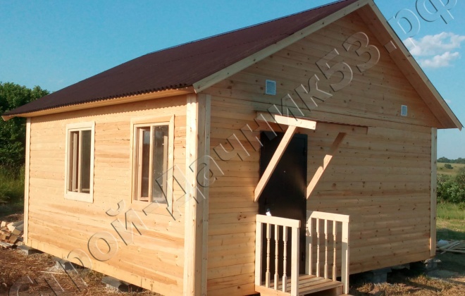 1 Брусовой дом ОД-3, 6×6, 36 м², Калужская область,  Козельский район, деревня Савинск (1)